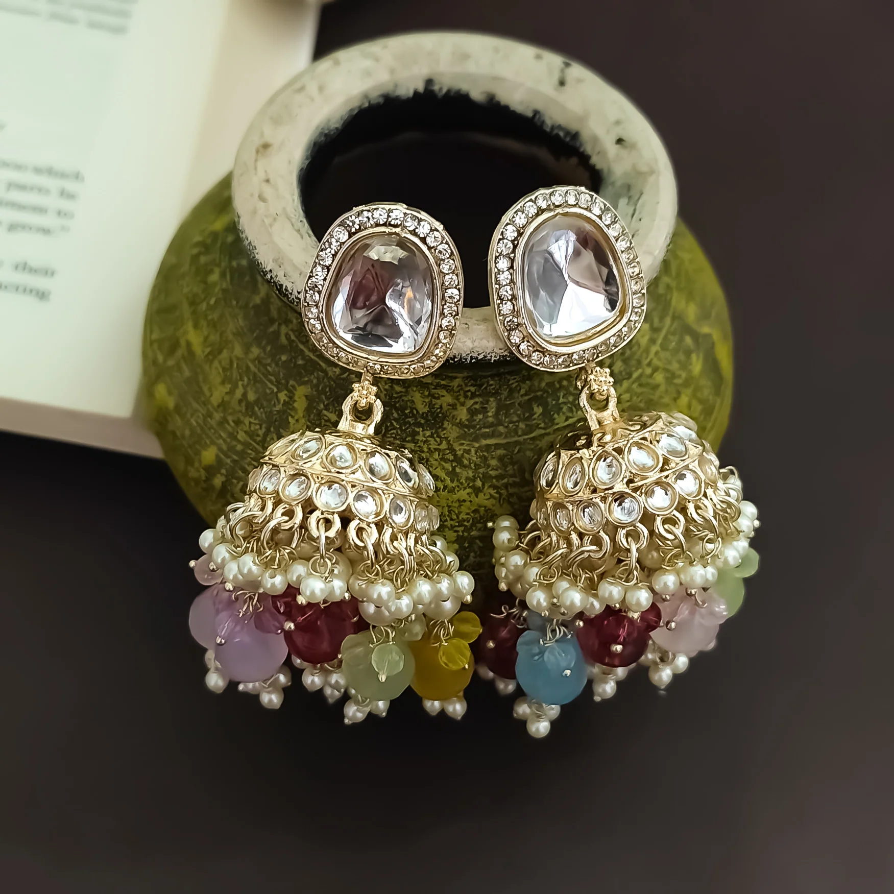 Anika Pearl Necklace Set - Multi - Image 4