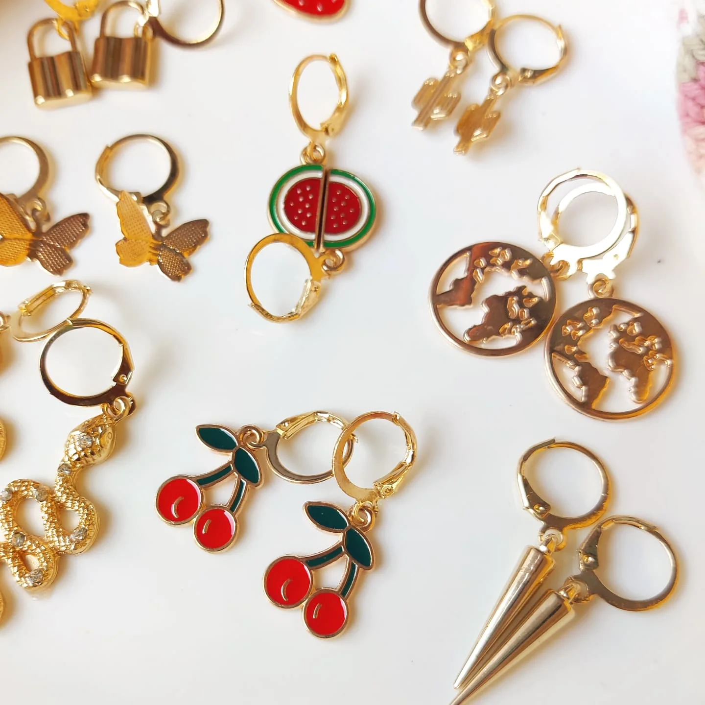 Cherry Combo Pack of 9 Earrings - Image 3