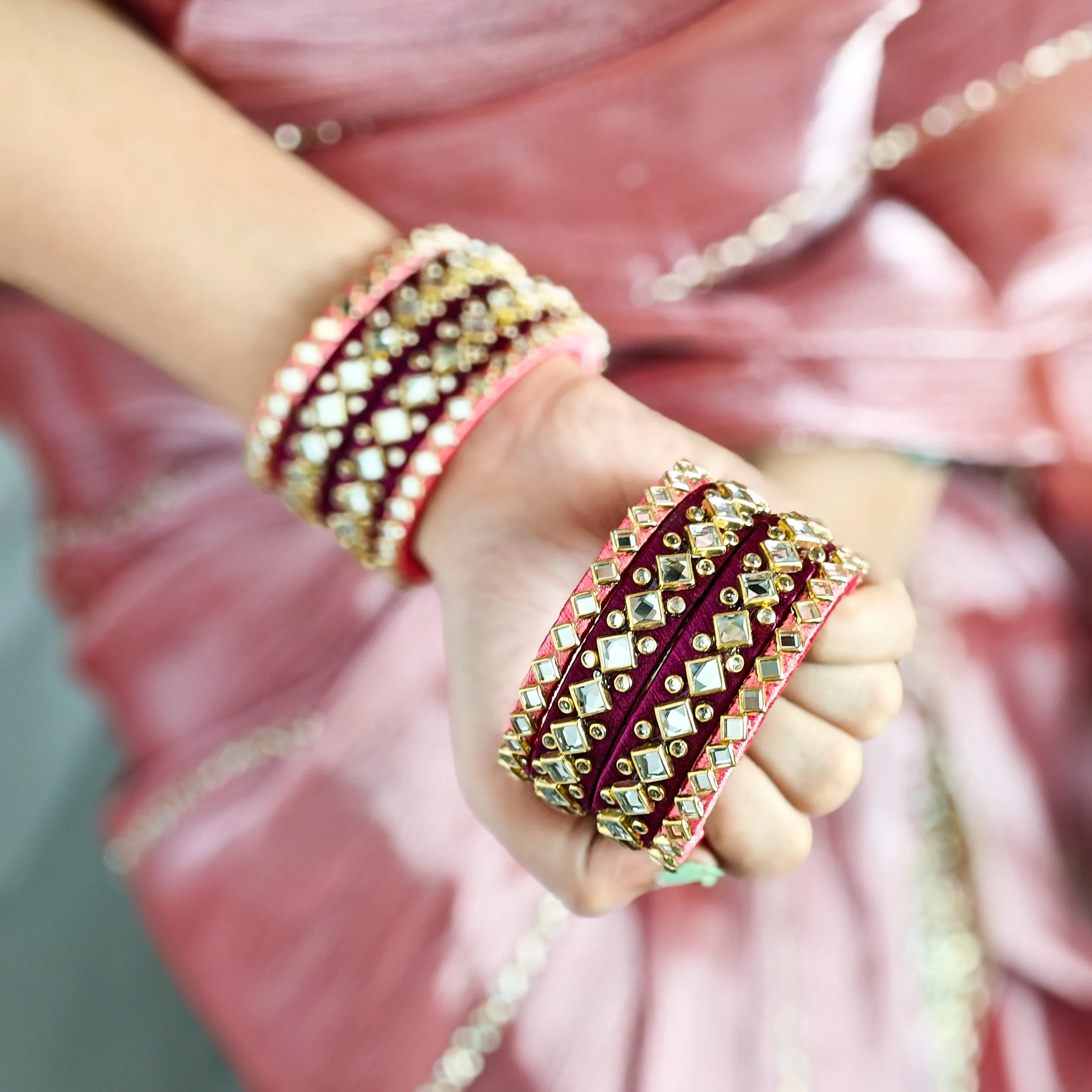 Dishani Silk Thread Bangle Set - Image 2