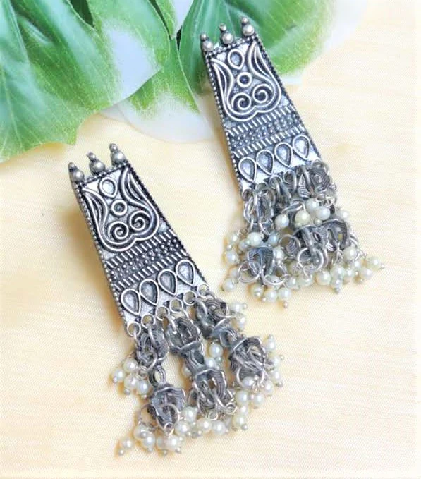 Pearl Loaded Sla Earrings - Image 3