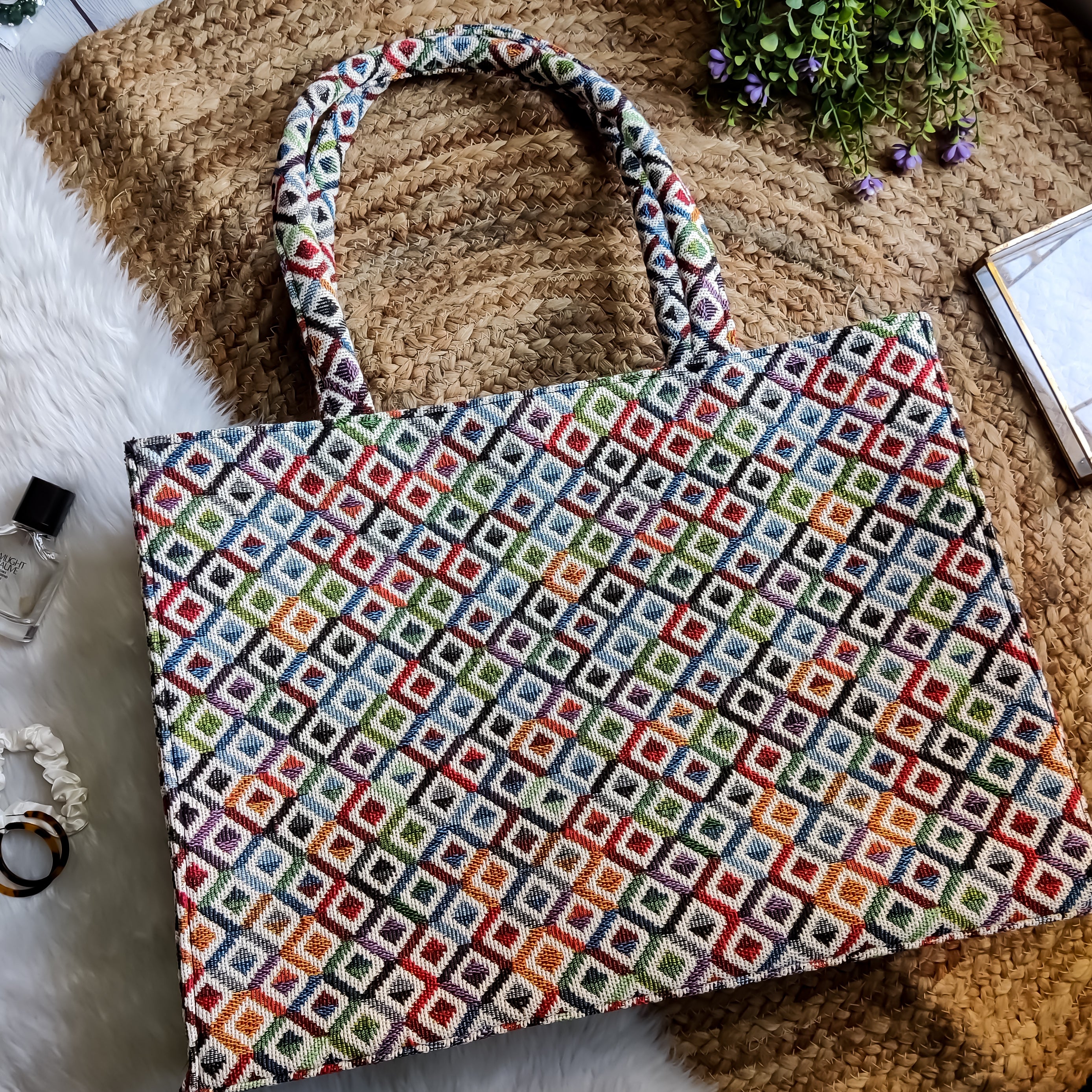RAINBOW REMIX XL EVERYDAY TOTE BAG - Image 3
