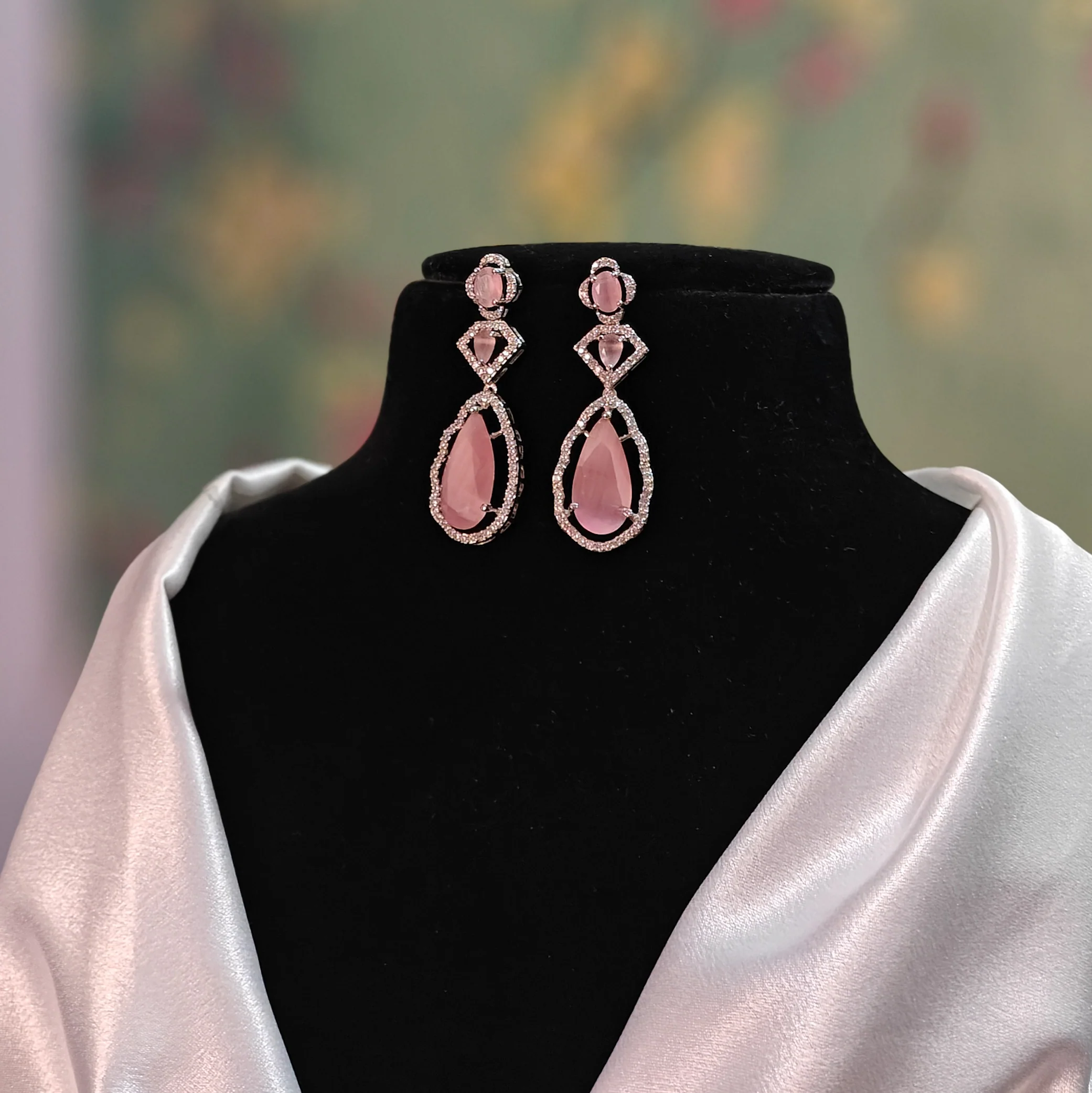 Sophie AD Necklace Set - Pastel Pink - Image 3