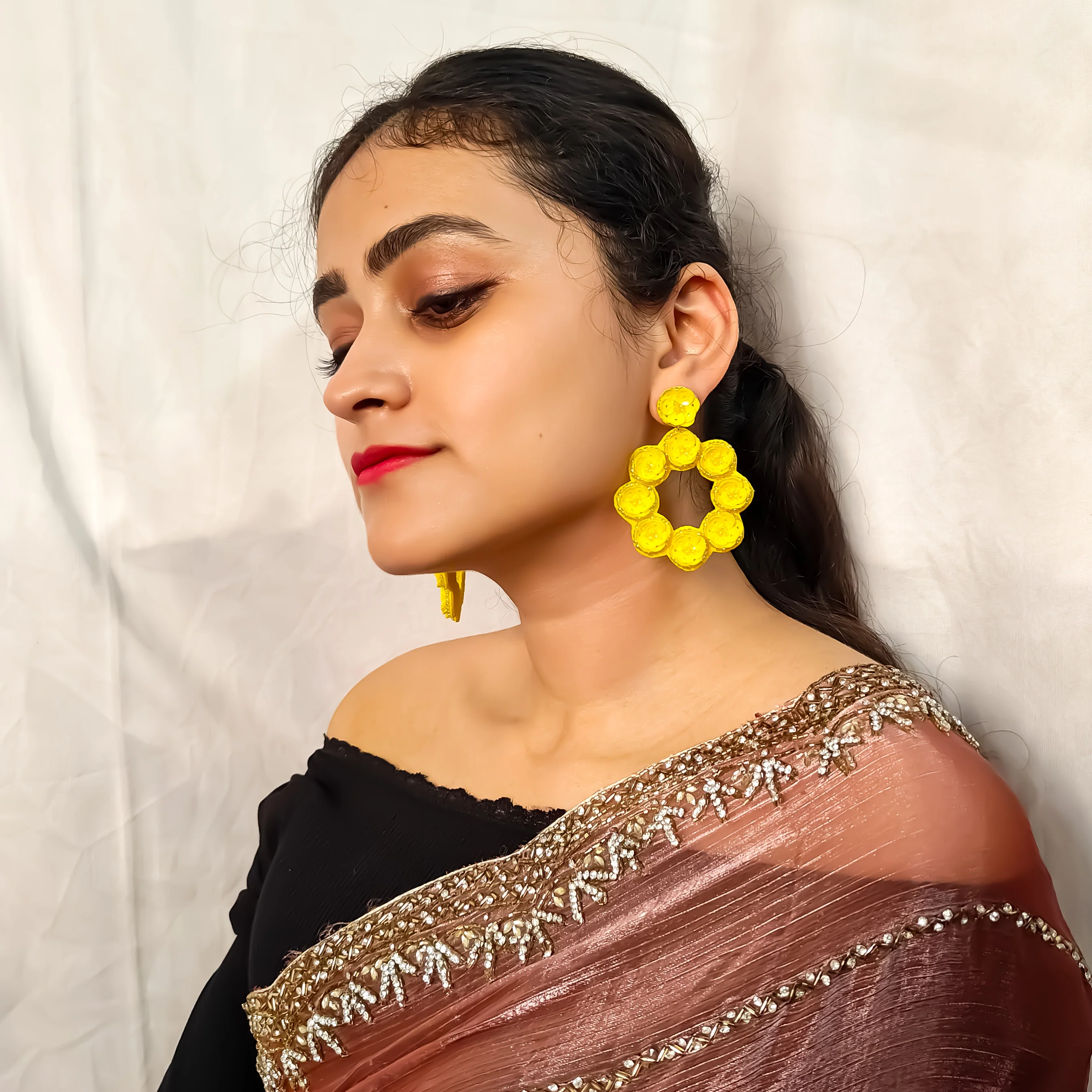 Floral Boon Handcrafted Earrings - Image 4