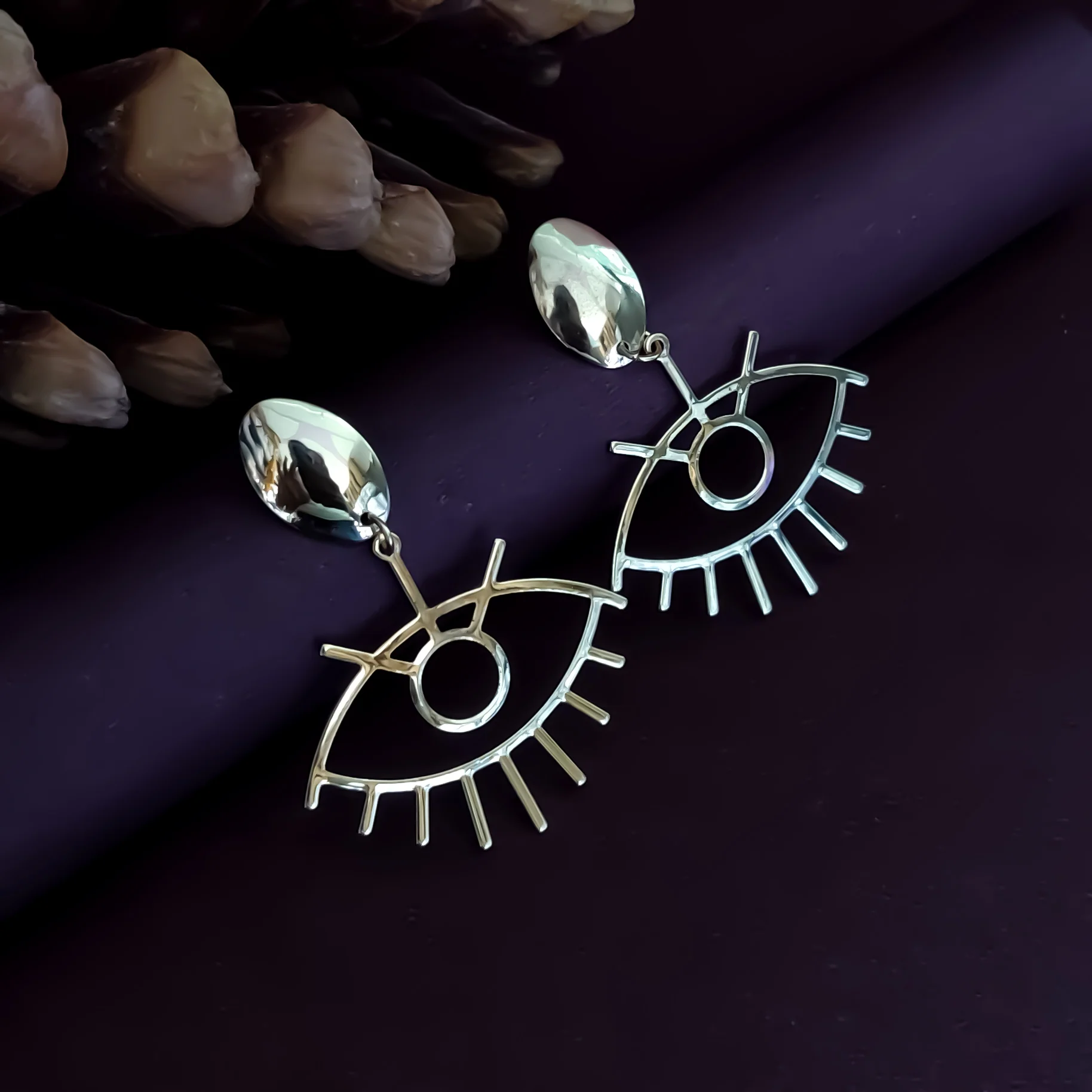 Twinkle Eye Statement Earrings